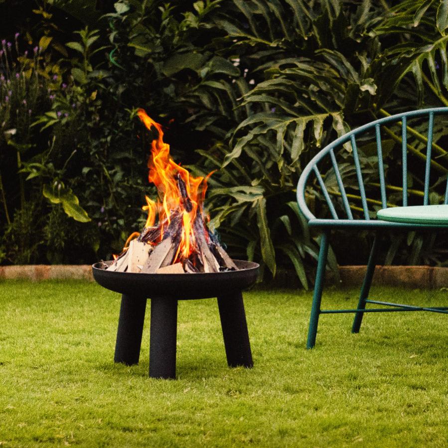 Jabali Bakuli Fire Bowl in Use